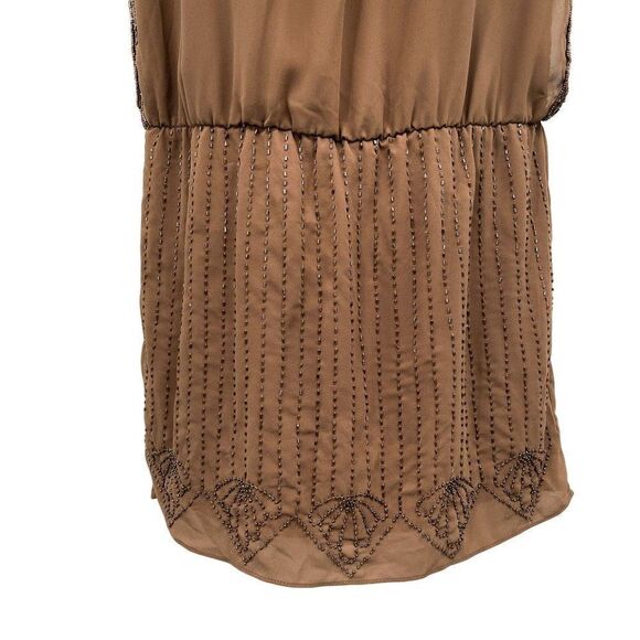 Myan Beaded Gatsby Sleeveless Fitted Sheath Mini Dress - Picture 5 of 9